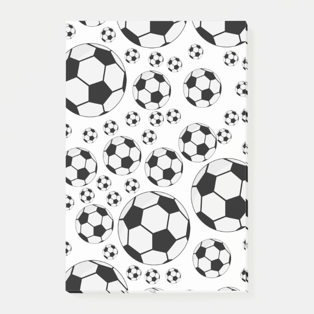 Bloco De Notas Gráfico de Bola de Futebol Clássico Fã de Esportes (Frente)