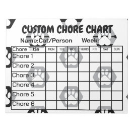Bloco De Notas Gráfico de Cores de Impressão de Paw do Hexágono P