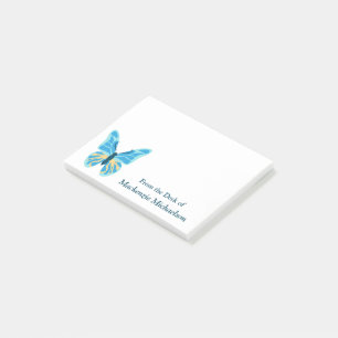 Bloco De Notas Gráfico de Cores Personalizadas da Borboleta