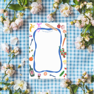 Bloco De Notas Gráfico de Lista de Compra PERSONALIZADA de Quadro