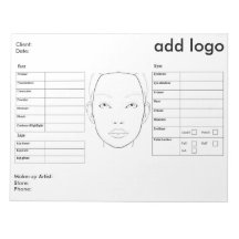 Gráfico de rosto de maquiagem