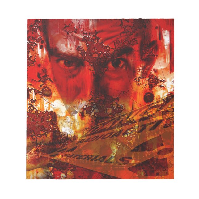 Bloco De Notas Grafite Vermelho (Frente)