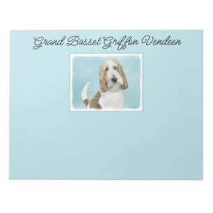 Bloco De Notas Grand Basset Griffon Vendeen - Arte Original para