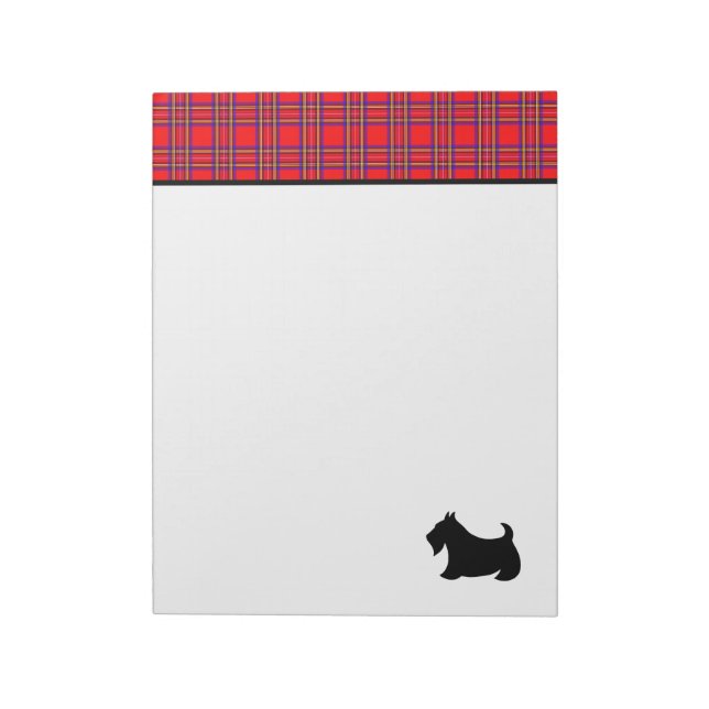 Bloco de notas grande do Scottish Terrier (Invertido)