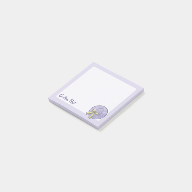 Bloco De Notas Grande Hat Lilac Brimado (Inclinado)