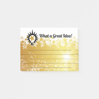 Bloco De Notas Grande ideia do prêmio do reconhecimento do