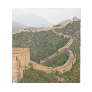 Bloco De Notas Grande Muralha da China em Jinshanling, China, Ási