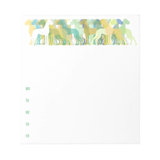 Bloco De Notas Grandes dinamarqueses (Frente)