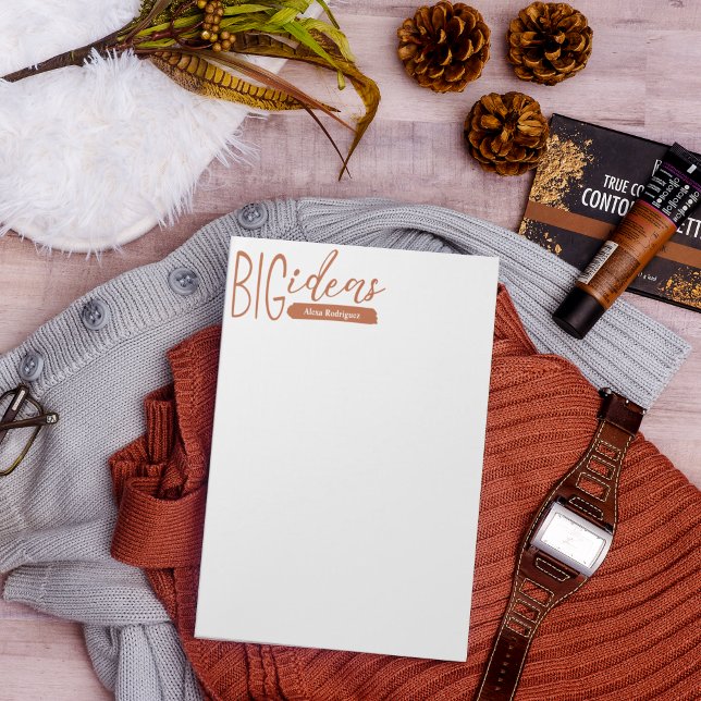 Bloco De Notas Grandes Ideias da Abóbora (Criador carregado)