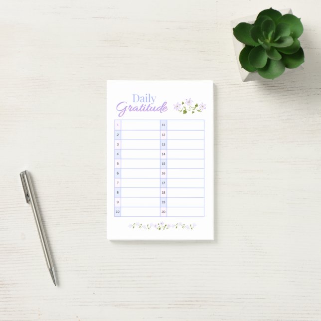 BLOCO DE NOTAS GRATITUDE DIÁRIA (Escritótio)