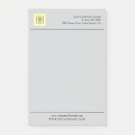 Bloco De Notas Gray Business Logo Branding Minimal letterhead