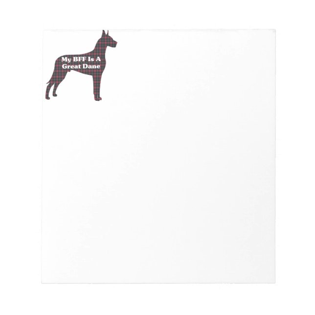 Bloco De Notas Great Dane BFF (Frente)