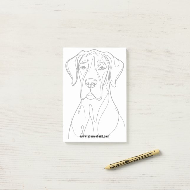 Bloco De Notas Great Dane Notes (Na mesa)