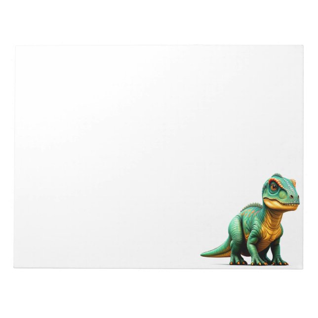 Bloco De Notas Green Dinosaur (Frente)