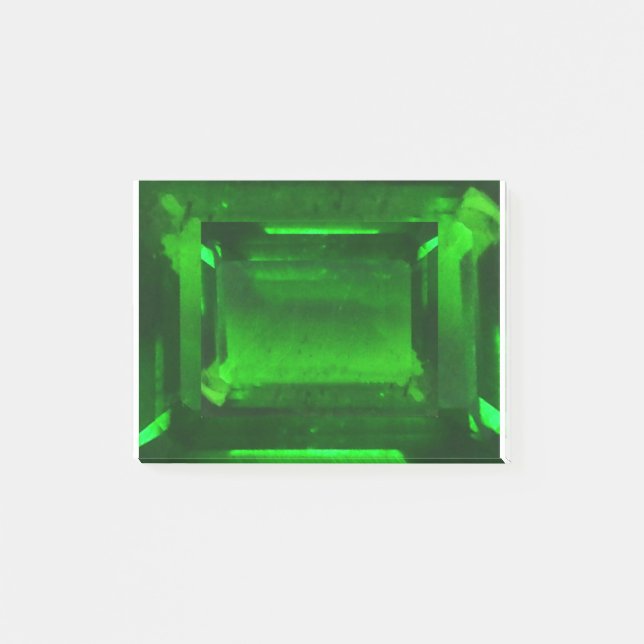 Bloco De Notas Green Emerald Gemstone (Frente)
