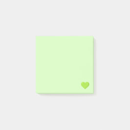 Bloco De Notas Green Emoji Heart