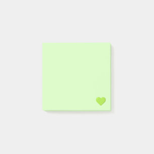 Bloco De Notas Green Emoji Heart