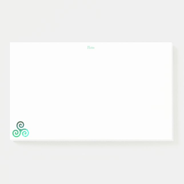 Bloco De Notas Green Triskele (Frente)