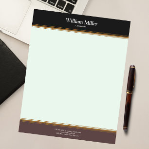 Bloco De Notas Grelhas Negras Minimalistas Modernas