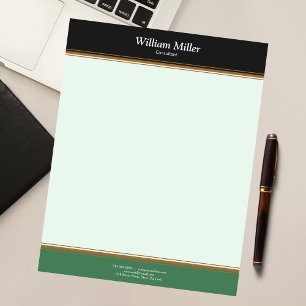 Bloco De Notas Greve Negra Minimalista Moderna