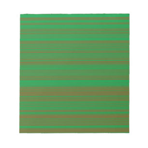 Bloco De Notas Grey Brown Stripes Verde