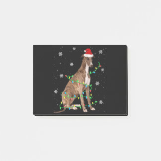 Bloco De Notas greyhound christmas papais noeis fofos e leves