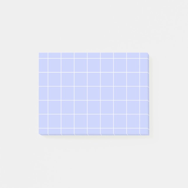 Bloco De Notas  Grid paper: minimalist grid (light lavender) (Frente)