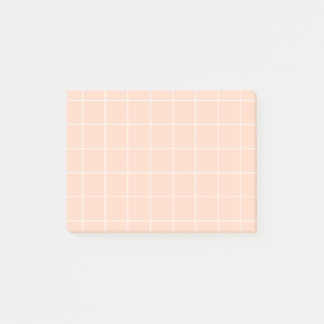 Bloco De Notas Grid paper: minimalist grid (Peach)