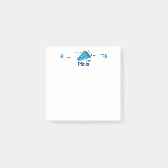 Bloco De Notas Gritar para Pilotos (Frente)