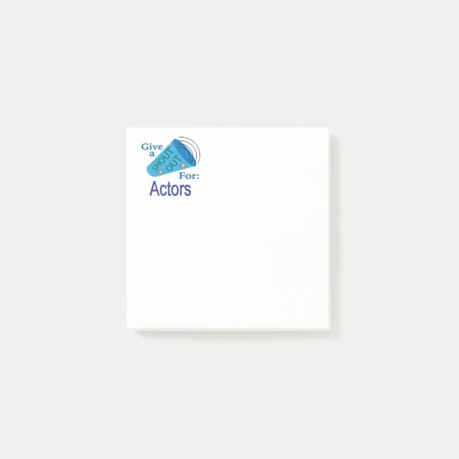 Bloco De Notas Gritar por Atores (Frente)