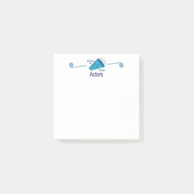 Bloco De Notas Gritar por Atores (Frente)