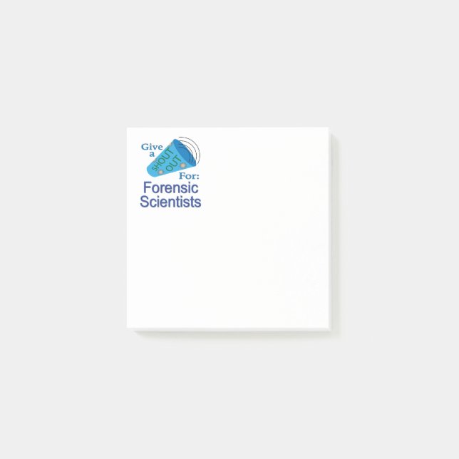 Bloco De Notas Gritar por Cientistas forenses (Frente)