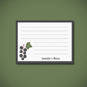 Bloco De Notas Groselha negra