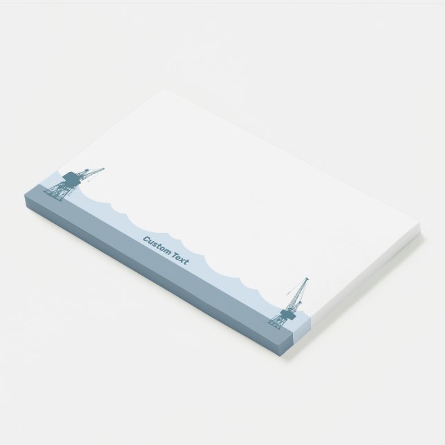 Bloco De Notas Gruas do estaleiro (Inclinado)