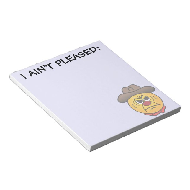 Bloco De Notas Grumpey Cowboy Enrugado (Inclinado)