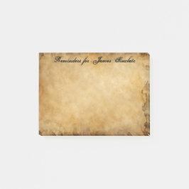 Bloco De Notas Grunagem de Papel Pergaminho Vestido