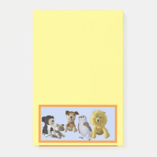 Bloco de Notas - Grupo de Animais de Brinquedo em