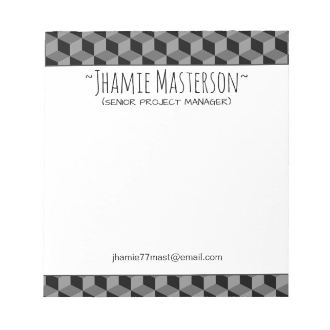 Bloco De Notas GS em Cubo Personalizado (Frente)