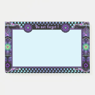 Bloco De Notas Guarda-chuva e corações roxos .7