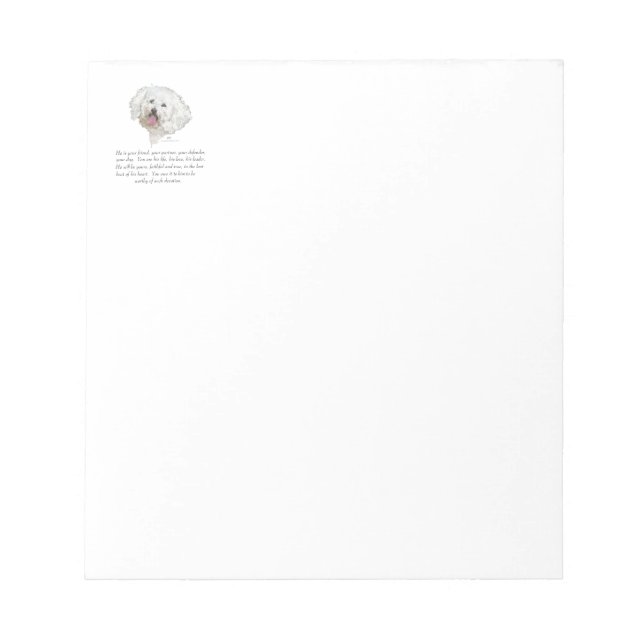 Bloco De Notas Guarda-costas, Cachorro Masculino (Frente)