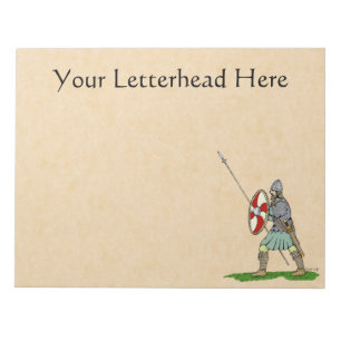 Bloco De Notas Guerreiro Medieval Inglês/Saxão