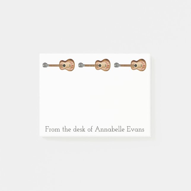 Bloco De Notas Guitarras Mexicanos Acústicos Personalizam (Frente)