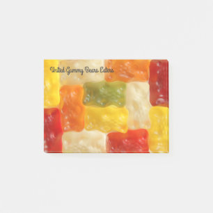 Bloco De Notas Gummy Bear Comedores Unidos - Painel de Notas de P