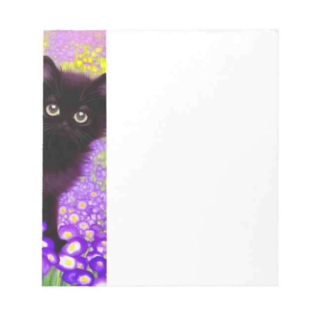 Bloco De Notas Gustav Klimt Black Kitten (Frente)
