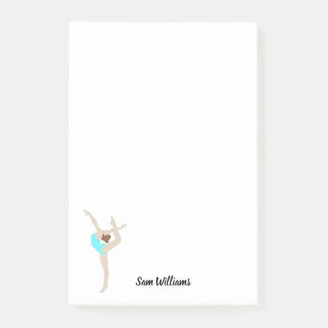 Bloco De Notas Gymnast feminino (Frente)