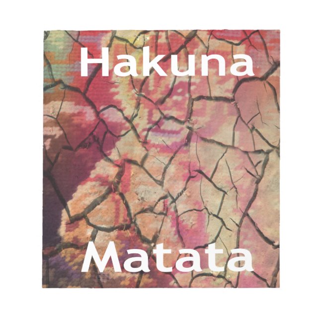 Bloco De Notas Hakuna Matata Lion Cub Design (Frente)
