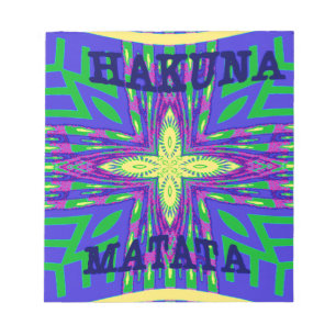 Bloco De Notas Hakuna matata Mombasa Kanga
