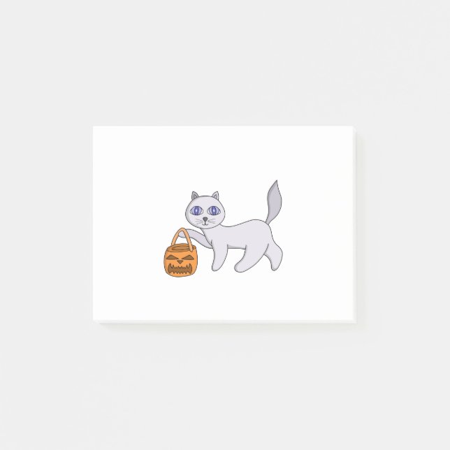 Bloco De Notas Halloween Cat (Frente)