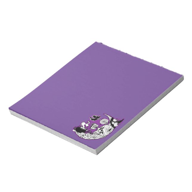 Bloco De Notas Halloween Crescent Moon Witold Skull (Invertido)