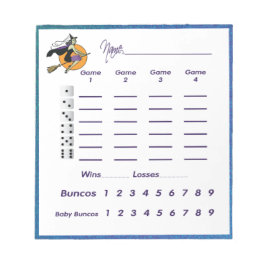 Bloco De Notas Halloween de Bruxas Bunco - Pad/ Folha de Pontuaçã